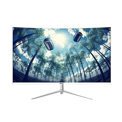 Geonix, Argon 32 Inch LED Curved Monitor, 75Hz Refresh Rate-Black