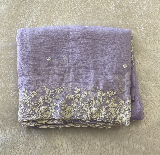 Rachel - The Crush Organza Saree in Thread Embroidery SWS48 Rachel - The Crush Organza Saree in Thread Embroidery SWS48