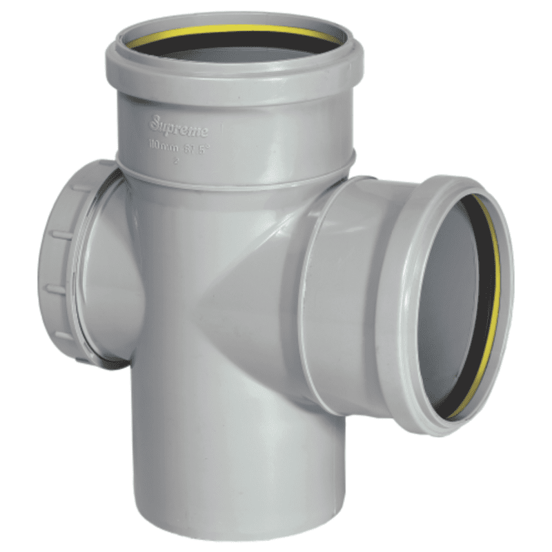 Door Tee, 75 mm, 2-1/2"(Inch), Supreme S.W.R Pipes & Fittings 