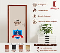 2D Solid WPC Bathroom Door SB2DD1056
