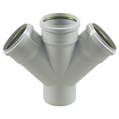 Double 'Y', 90 mm, 3"(Inch), Supreme S.W.R Pipes & Fittings 