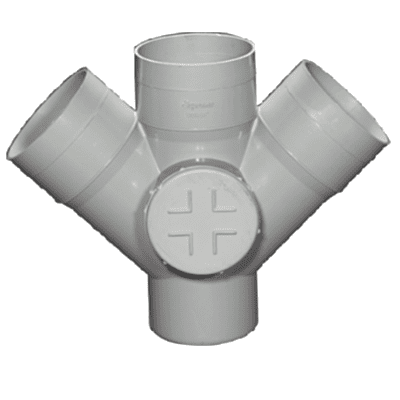 Double Door 'Y', 75 mm, 2-1/2"(Inch), Supreme S.W.R Pipes & Fittings 