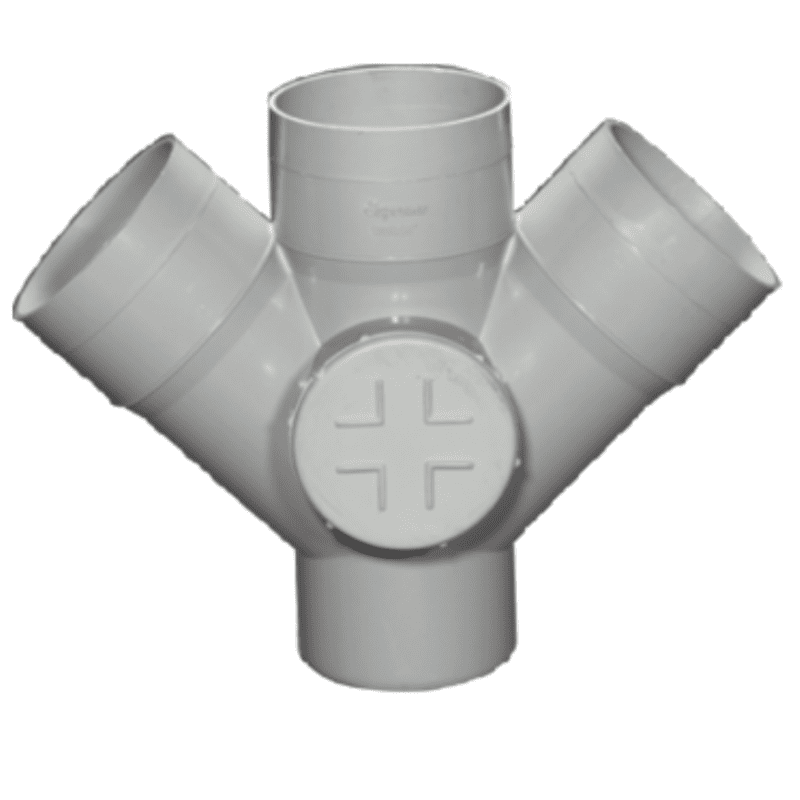 Double Door 'Y', 75 mm, 2-1/2"(Inch), Supreme S.W.R Pipes & Fittings 
