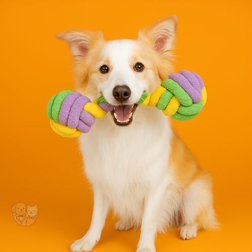 Double Dumbbell Rope Toy โ Tough Chew & Tug Toy for Dogs Double Dumbbell Rope Toy โ Tough Chew & Tug Toy for Dogs