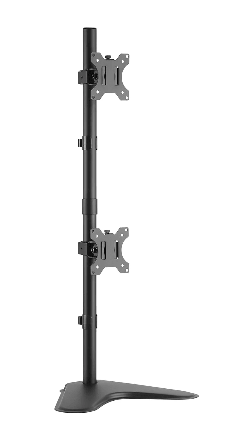 Dual Monitor LED Stand Adjustable Straight Leg Mount for 13"(33.02cm) and 32"(81.28cm) Screens Heavy Duty Desktop Clamp Dual Monitor LED Stand Adjustable Straight Leg Mount for 13"(33.02cm) and 32"(81.28cm) Screens Heavy Duty Desktop Clamp
