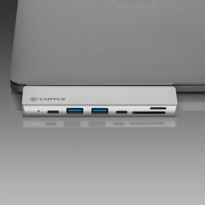 Dual USB-C Mini Docking Station (HDMI 4K Female x 1 : USB 3.0 ports x 2 : USB-C™ Female x 2 : SD Card Slot x 1 : Micro SD Card Slot x 1