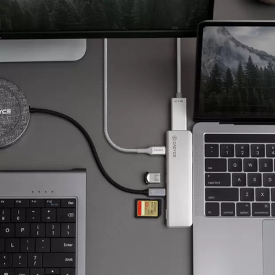 Dual USB-C Mini Docking Station (HDMI 4K Female x 1 : USB 3.0 ports x 2 : USB-C™ Female x 2 : SD Card Slot x 1 : Micro SD Card Slot x 1 Dual USB-C Mini Docking Station (HDMI 4K Female x 1 : USB 3.0 ports x 2 : USB-C™ Female x 2 : SD Card Slot x 1 : Micro SD Card Slot x 1