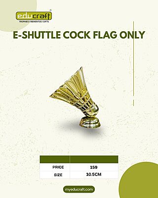E-SHUTTLE COCK MEDIUM FLAG ONLY