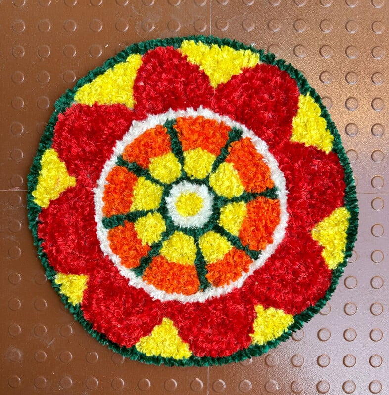 Rangoli Mat - E024 - 1ft Rangoli Mat - E024 - 1ft