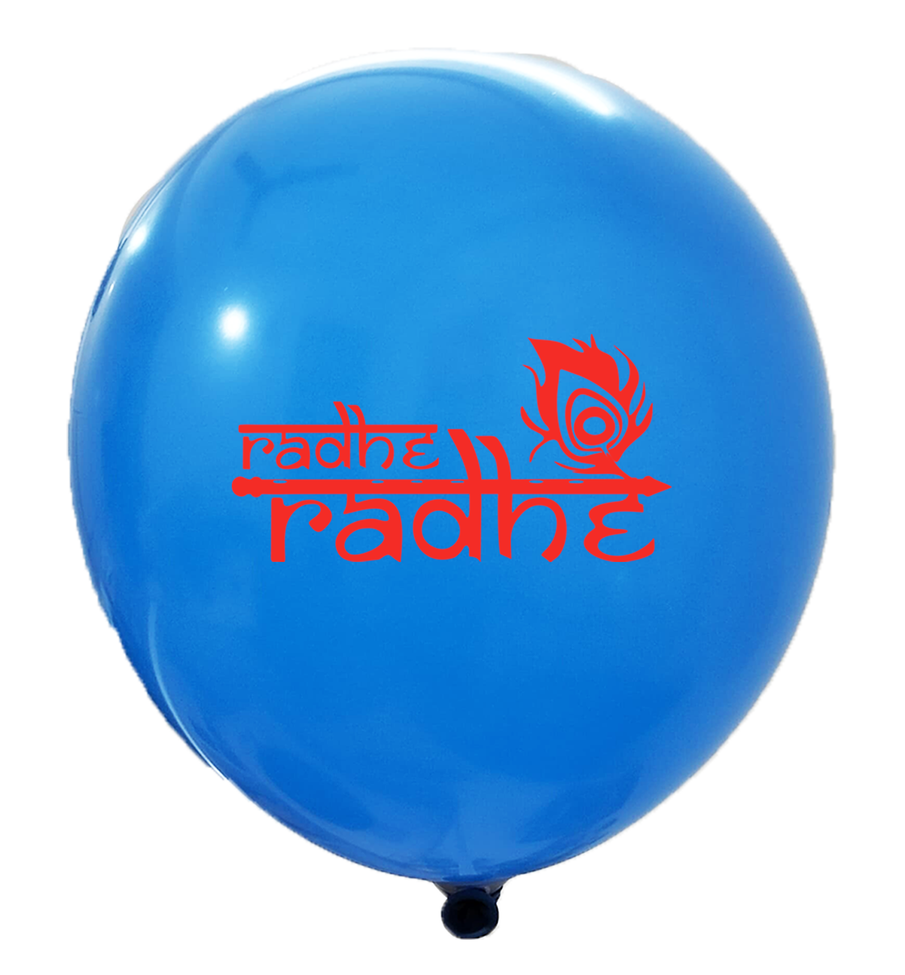 Radhe Radhe Printed balloons for Krishna Janmashtami / Kishna Birthday balloons Decorations for Janmashtami Celebration pack of 30