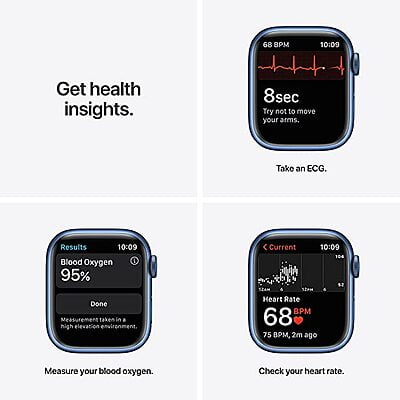 Apple Watch Series 7 (GPS, 41mm) - Blue Aluminium Case Apple Watch Series 7 (GPS, 41mm) - Blue Aluminium Case