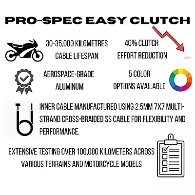 Pro-Spec Easy Clutch Pro-Plus for 650cc & Below (EC 240) Pro-Spec Easy Clutch Pro-Plus for 650cc & Below (EC 240)