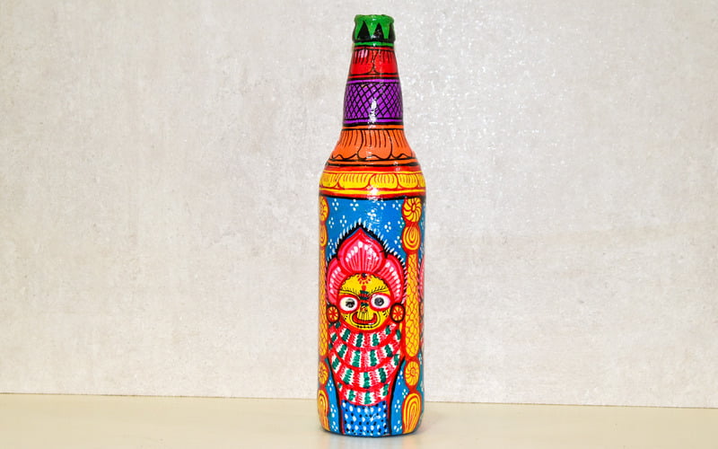 Handpainted traditional bottle home decor collection gift
