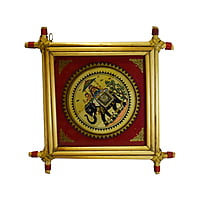 Handpainted Patachitra Tribal paint of King Riding an Elephant || Palm Leaf Painting Framed with Cane Stick || home decor || gift Handpainted Patachitra Tribal paint of King Riding an Elephant || Palm Leaf Painting Framed with Cane Stick || home decor || gift