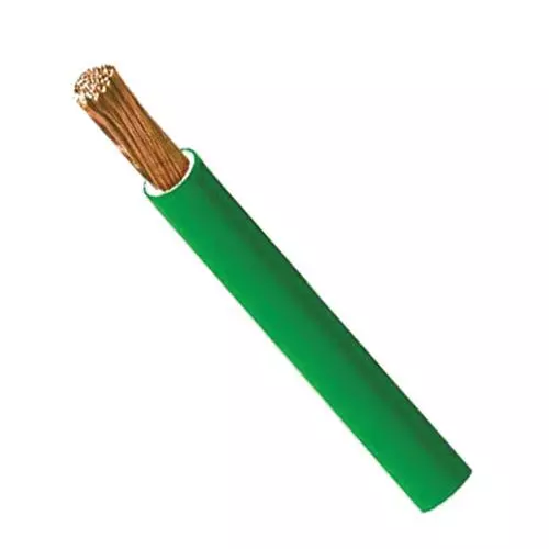 6 sq.mm AC Cable GREEN  | FR PVC Insulated Copper Wire | Single Core Multi-Strand