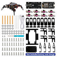 Quadruped Bionic Spider Robot kit with Arduino/ACECode(Scratch) Quadruped Bionic Spider Robot kit with Arduino/ACECode(Scratch)