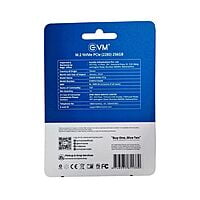 EVM 256GB Internal SSD M.2 NVMe PCIe | Up to 2000MB/s | Compatible with Gaming PCs & High-Performance Workstations | EVMNV/256GB EVM 256GB Internal SSD M.2 NVMe PCIe | Up to 2000MB/s | Compatible with Gaming PCs & High-Performance Workstations | EVMNV/256GB