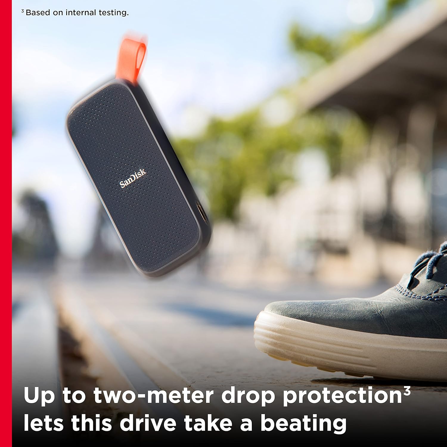 SanDisk Portable SSD, 800MB/s R, USB 3.2 Gen 2, Rugged SSD with Upto 2 Meter Drop Protection, Type-C to Type-A Cable, PC & Mac Compatible, External SSD SanDisk Portable SSD, 800MB/s R, USB 3.2 Gen 2, Rugged SSD with Upto 2 Meter Drop Protection, Type-C to Type-A Cable, PC & Mac Compatible, External SSD