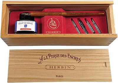 27016T Herbin La Perle Encres Gift Set, Eclat de saphir 27016T Herbin La Perle Encres Gift Set, Eclat de saphir