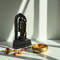 Eelika Ram Lalla Idol (Black) Polyresin – 6 Inch