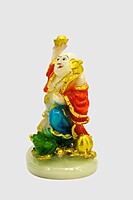 Colorful Laughing Buddha Statue (Polyresin) - 7.5 Inch