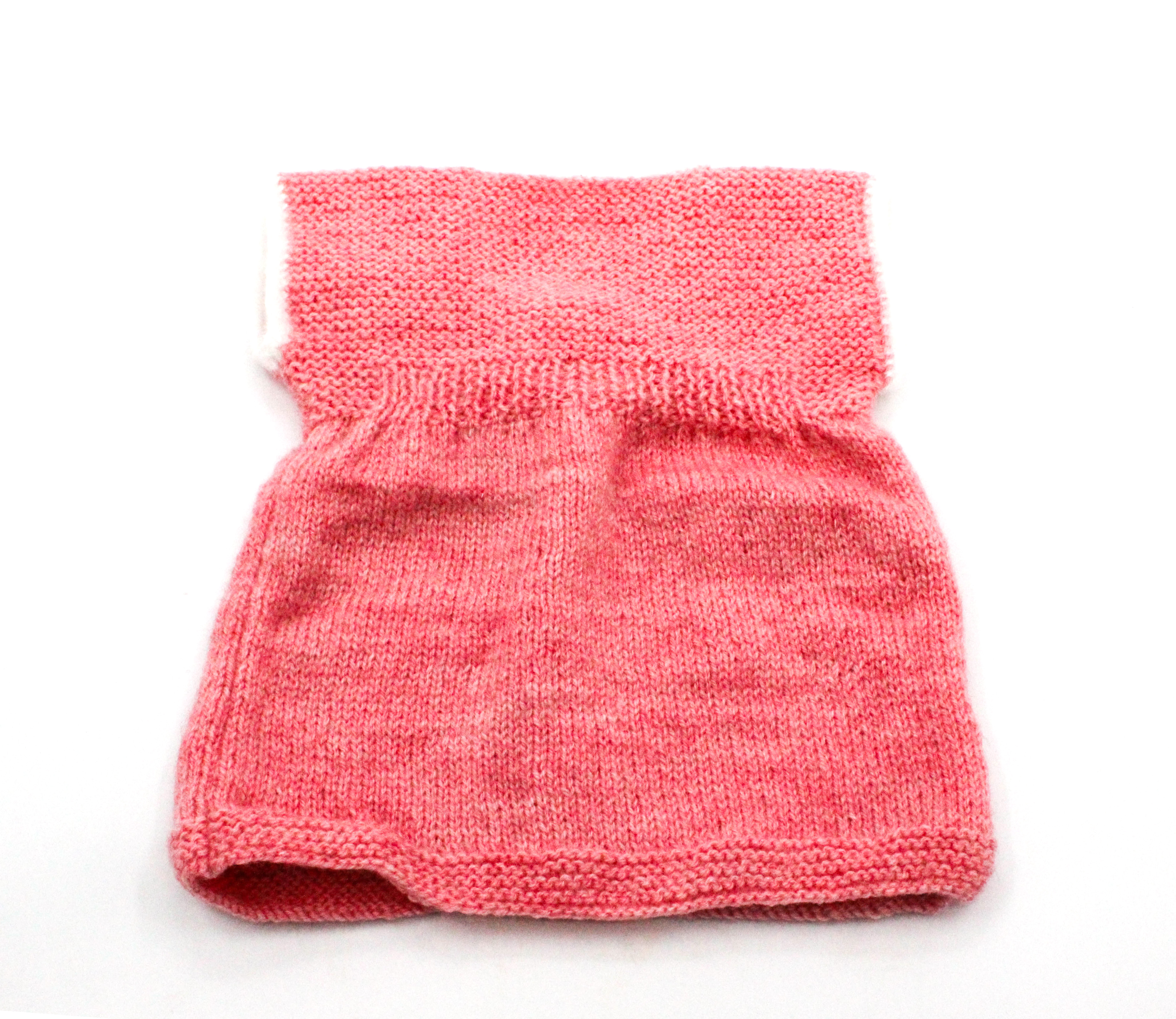 Handknitted Baby Sweater Set with Cap, Pink, 6-12 Months