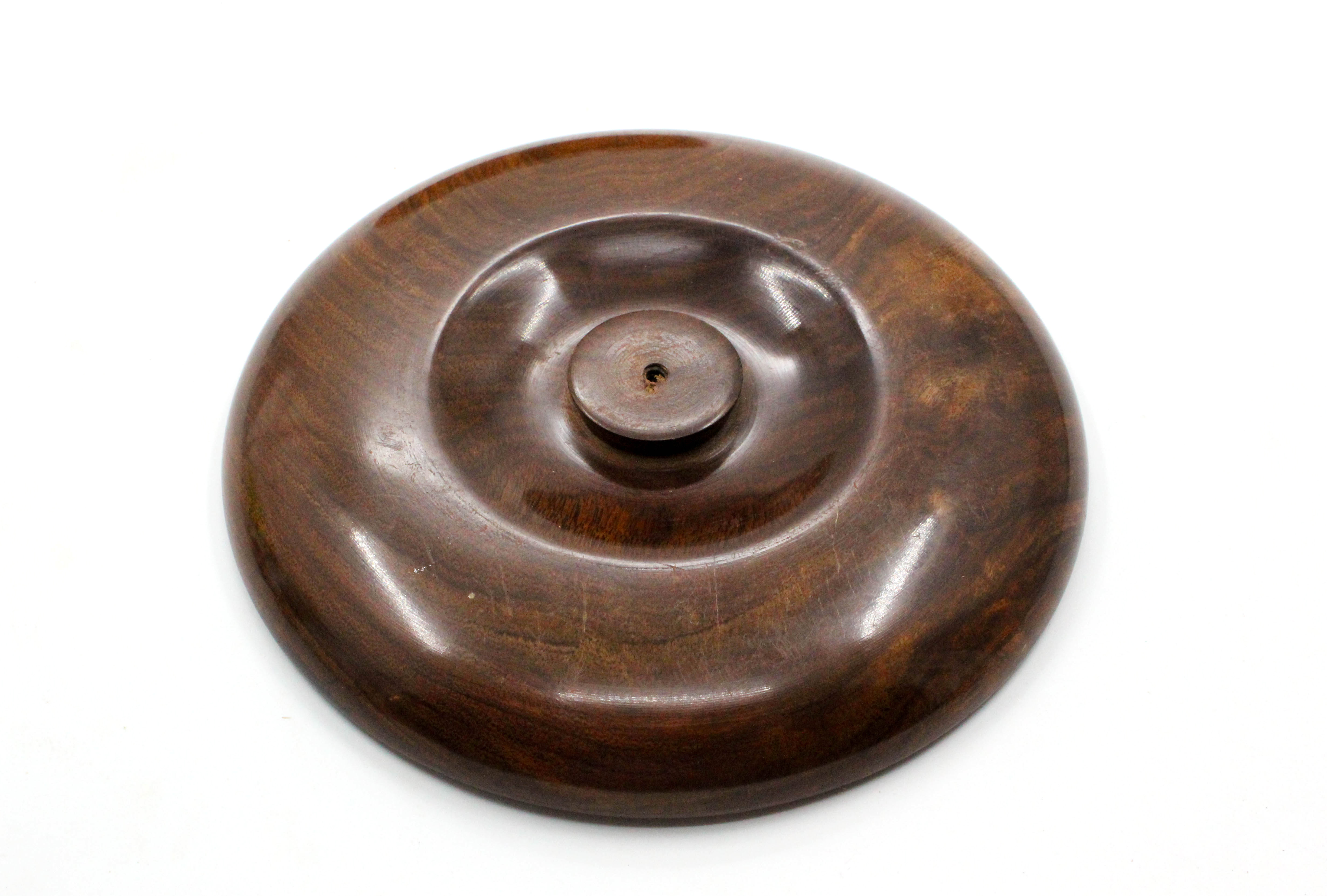 Wooden Roti Box / Casserole with Lid, Round Storage Container, 23 x 23 x 11 cm