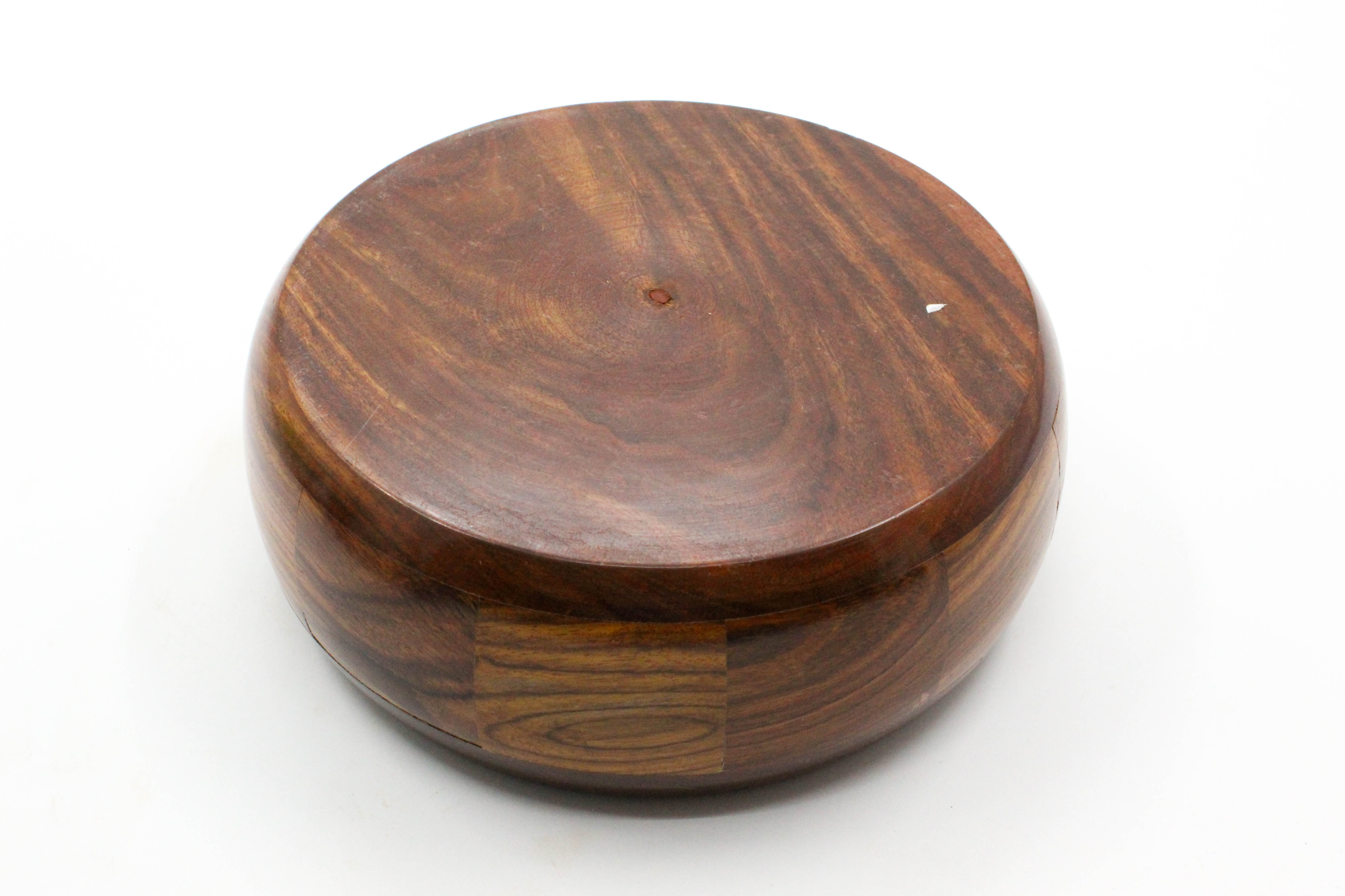 Wooden Roti Box / Casserole with Lid, Round Storage Container, 23 x 23 x 11 cm