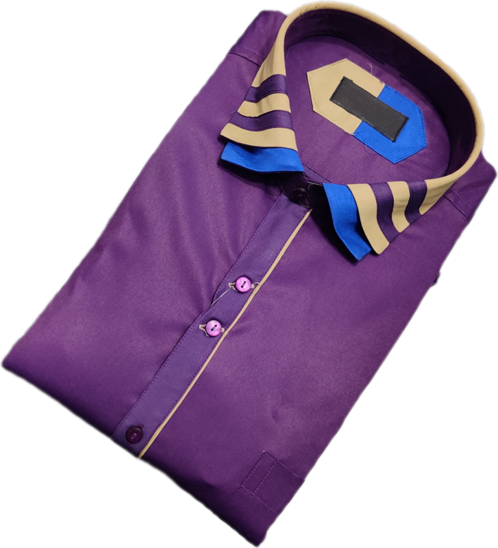 Eggplant Purple Designer Shirt