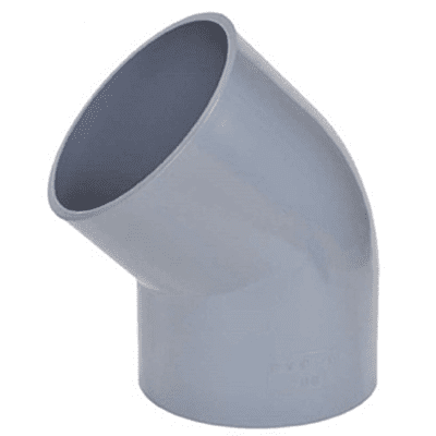 Elbow 45(Degree) (PVC), 25 mm, 3/4" Inch, 16 Kg, Agriculture PVC Fittings