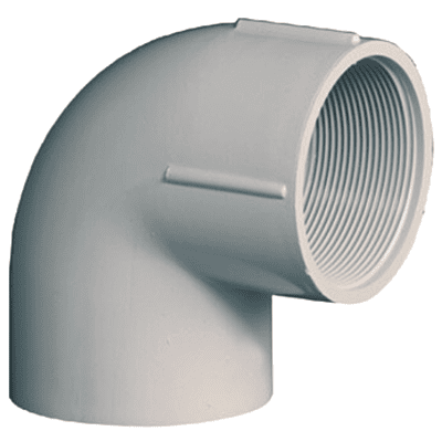 Elbow Threaded (PVC), 50 mm, 1-1/2" Inch, Agriculture PVC Fittings