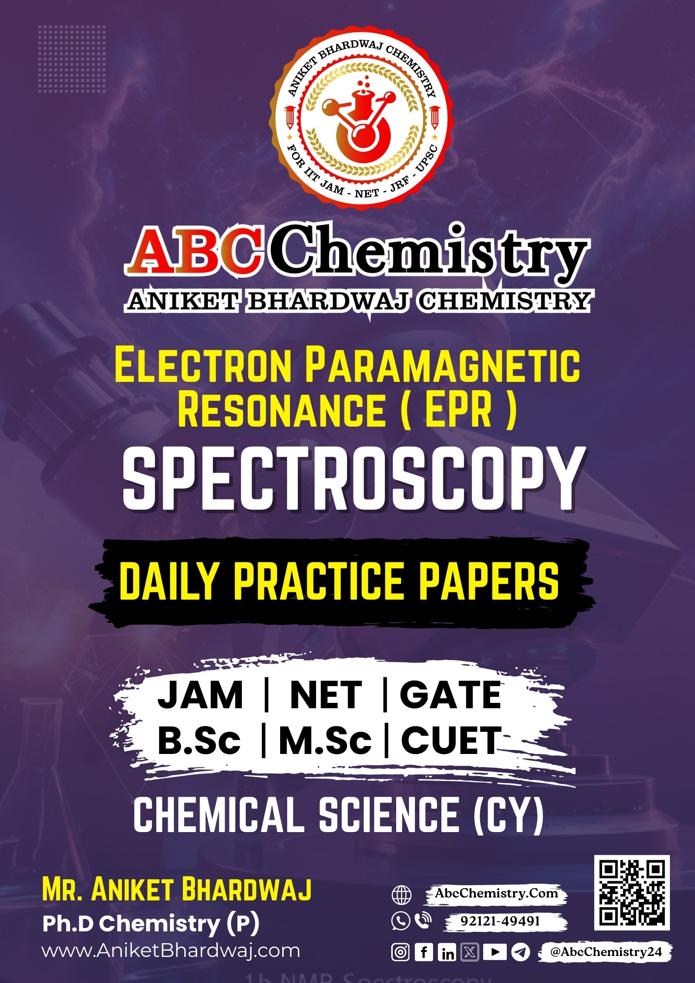 Electron Paramagnetic Resonance ( EPR ) Study Material Electron Paramagnetic Resonance ( EPR ) Study Material