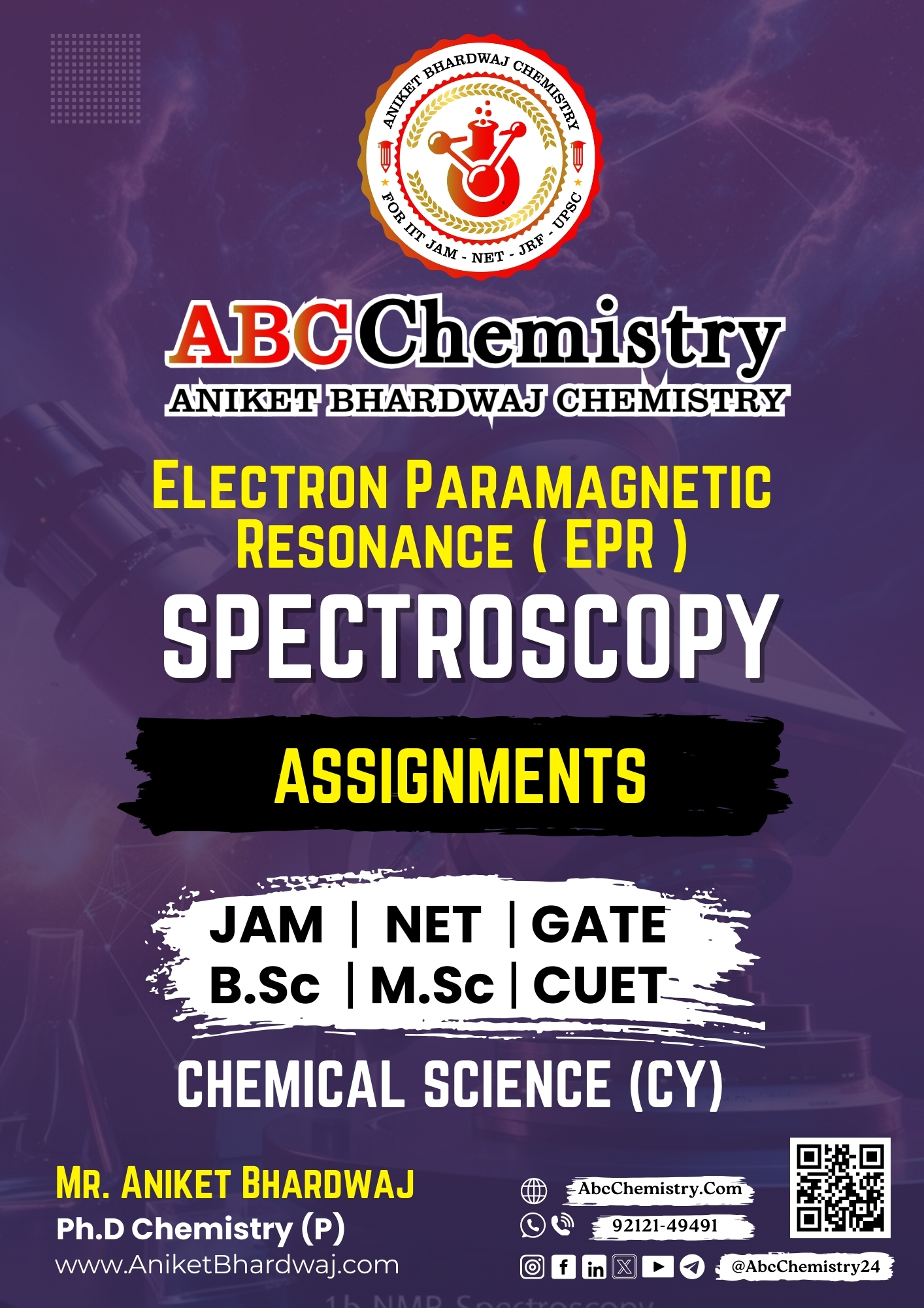 Electron Paramagnetic Resonance ( EPR ) Study Material Electron Paramagnetic Resonance ( EPR ) Study Material