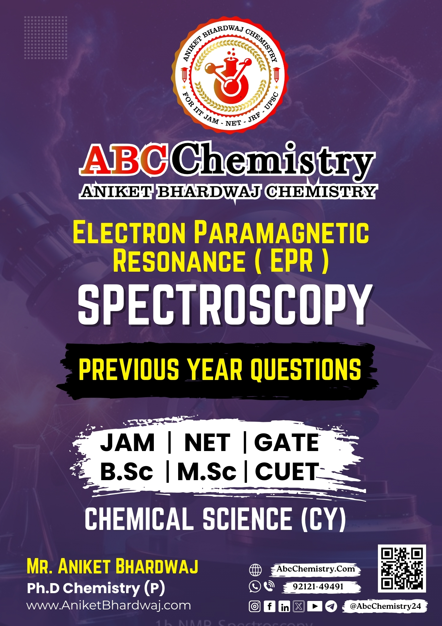 Electron Paramagnetic Resonance ( EPR ) Study Material Electron Paramagnetic Resonance ( EPR ) Study Material