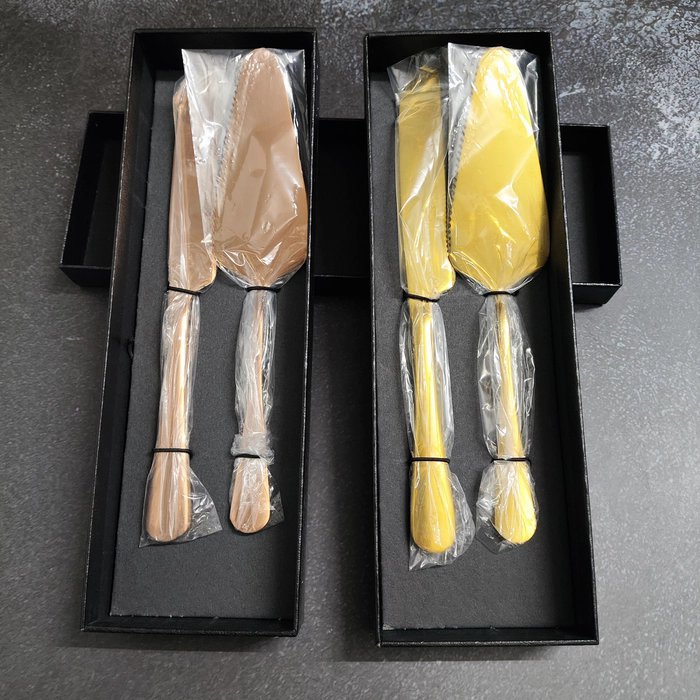 Elegant Metal Wedding cake knife with server set Elegant Metal Wedding cake knife with server set