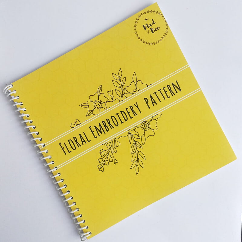 Embroidery Pattern Floral Book