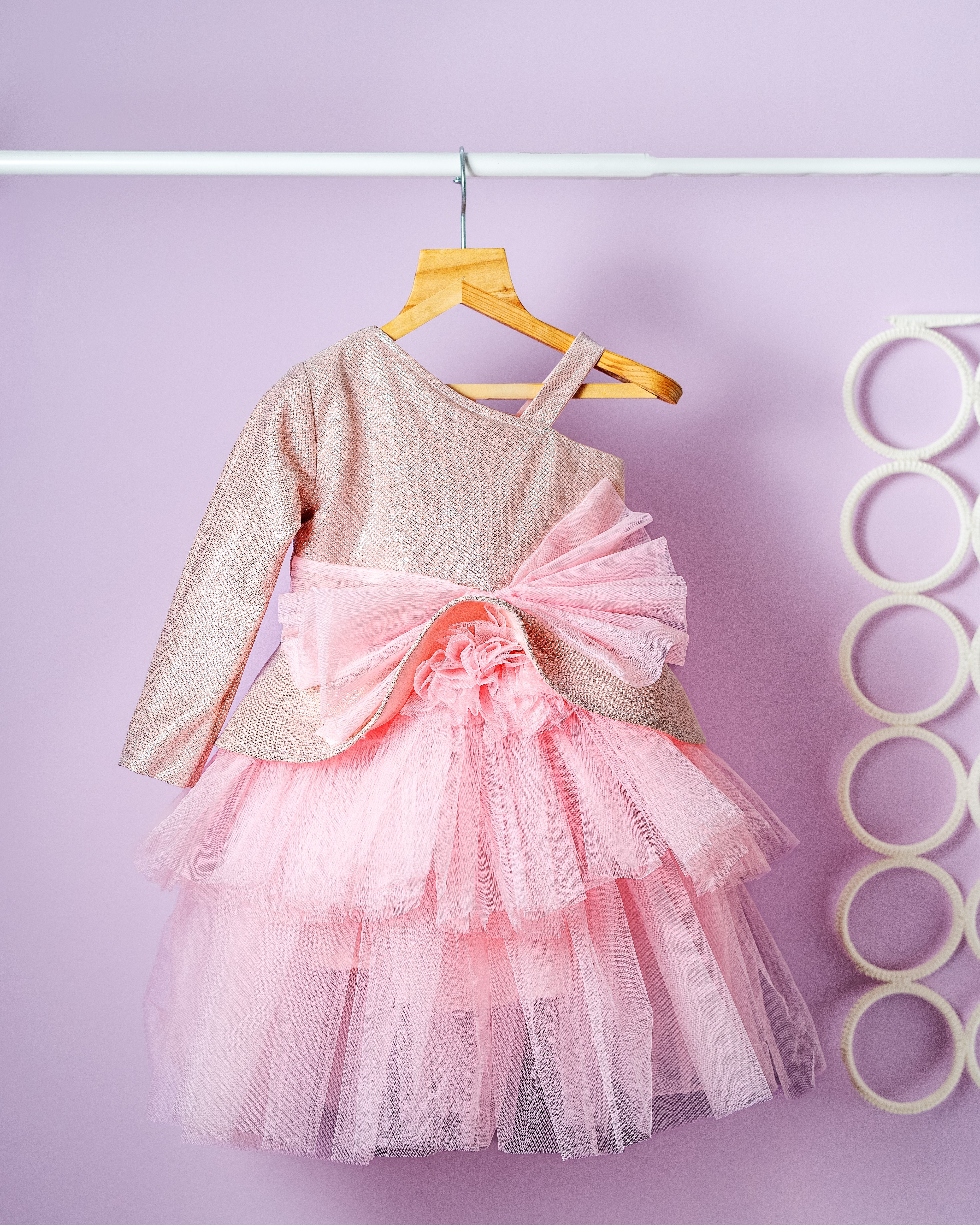 Enchanted Blush One-Shoulder Tutu Dress Enchanted Blush One-Shoulder Tutu Dress