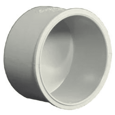 End Cap Plain, 90 mm, 3" Inch, LW, Agriculture PVC Fittings