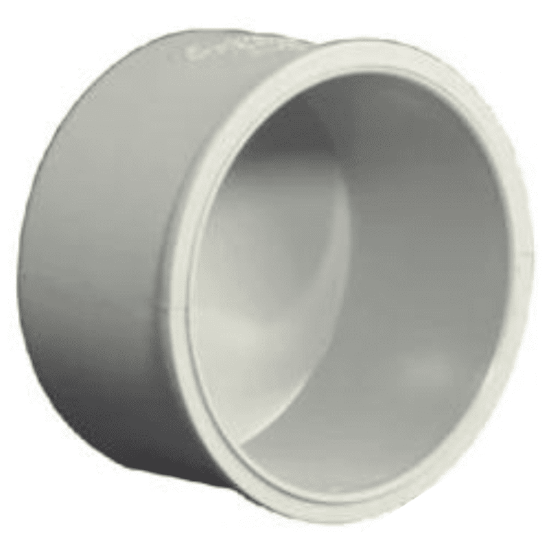End Cap Plain, 90 mm, 3" Inch, LW, Agriculture PVC Fittings