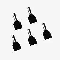 1.5 sq.mm Twin Insulated Ferrule (BLACK) Pack of 10 1.5 sq.mm Twin Insulated Ferrule (BLACK) Pack of 10