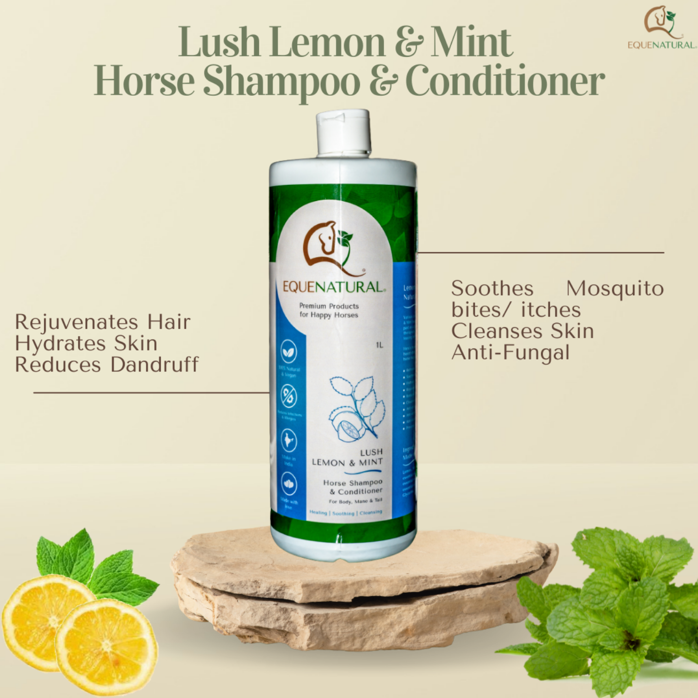 Equenatural Shampoo and Conditioner Lush Lemon and Mint Equenatural Shampoo and Conditioner Lush Lemon and Mint