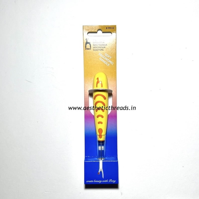 Seam ripper with soft ergonomic handle