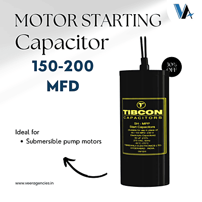 Tibcon 150-200 MFD 275 V Motor Starting Capacitor Tibcon 150-200 MFD 275 V Motor Starting Capacitor