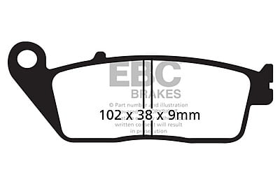 EBC Brakes FA142HH Double-H Series Sintered Brake Pads