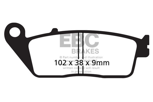 EBC Brakes FA142HH Double-H Series Sintered Brake Pads