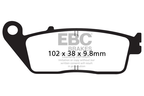 EBC Brakes FA196HH Double-H Series Sintered Brake Pads