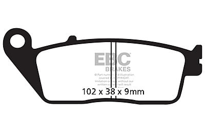 EBC Brakes FA226HH Double-H Series Sintered Brake Pads