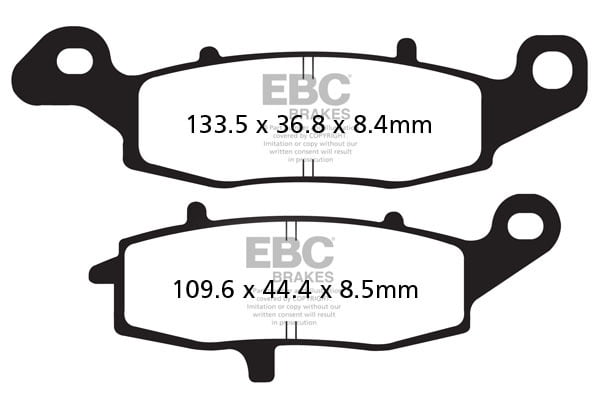 EBC Brakes FA231HH Double-H Series Sintered Brake Pads