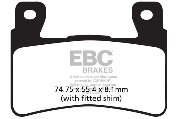 EBC Brakes FA265HH Double-H Series Sintered Brake Pads