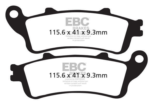 EBC Brakes FA281HH Double-H Series Sintered Brake Pads